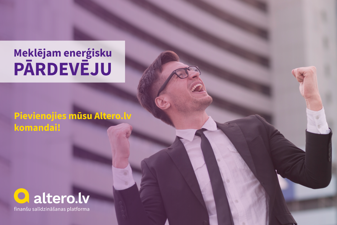 Meklējam enerģisku un mērķtiecīgu pārdevēju!
