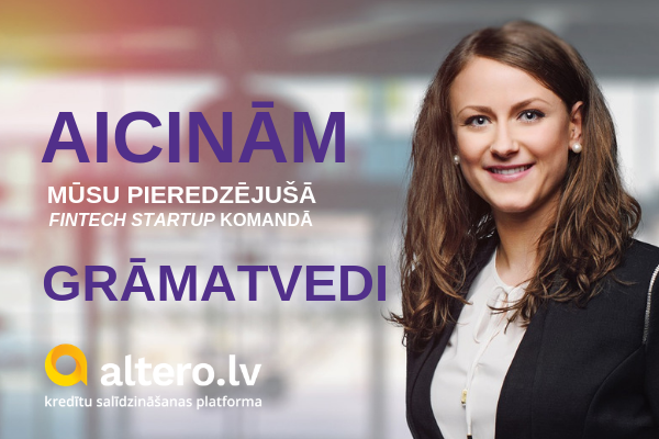 Pieteikšanās slēgta. Vakance -  galvenā grāmatvede / lietvede