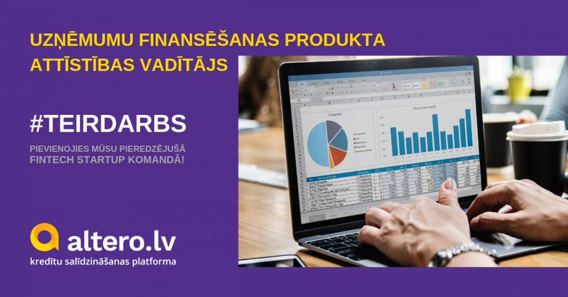 Pieteikšanās slēgta.Vakance - Uzņēmumu finansēšanas produkta attīstības vadītājs