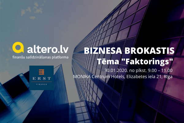 Altero Biznesa brokastis Faktorings